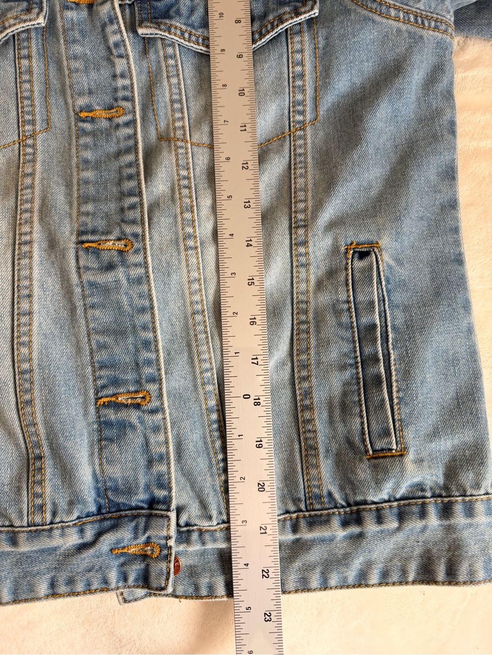 ThreeTwoOne Here Comes The Bride Embroidered Denim Jacket Small - Picture 9 of 10